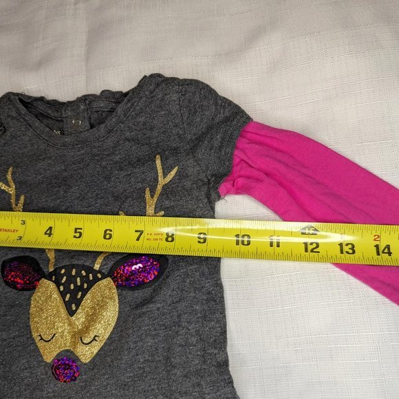 Toughskins Girls Holiday Long Sleeve Shirt - Picture 4 of 6